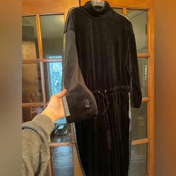 Vintage Juicy Couture Special Edition Velour Embellished Jumpsuit - Picture 1 of 9